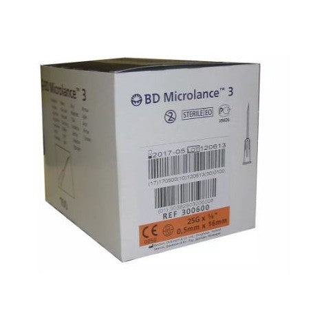 AGHI IPODERMICI BD Microlance ™ 25G ARANCIONE (0,50×16mm)