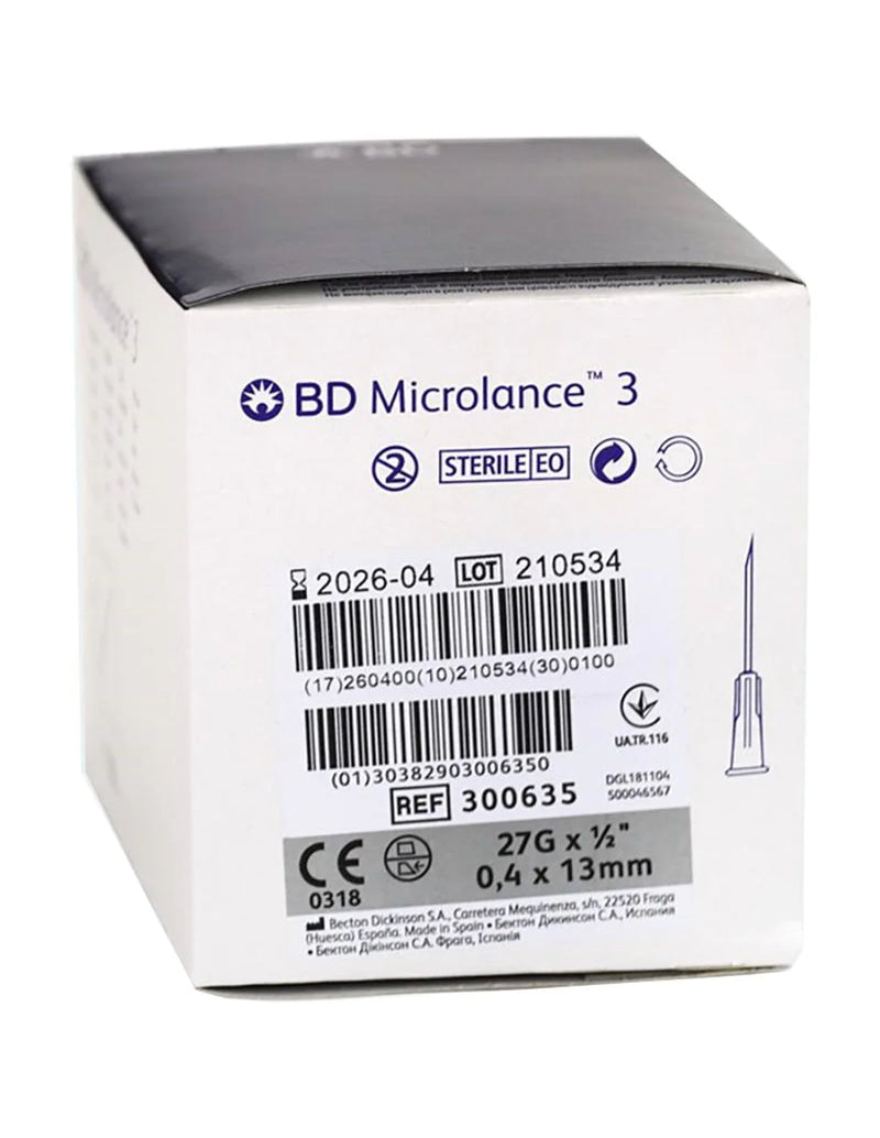 AGHI IPODERMICI BD Microlance ™ 27G GRIGIO (0,40×13mm)