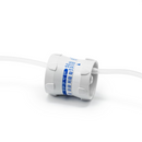 Deflussore  monouso sterile latex/dehp free 2 vie con regolatore di flusso