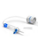 Deflussore  monouso sterile latex/dehp free 2 vie con regolatore di flusso