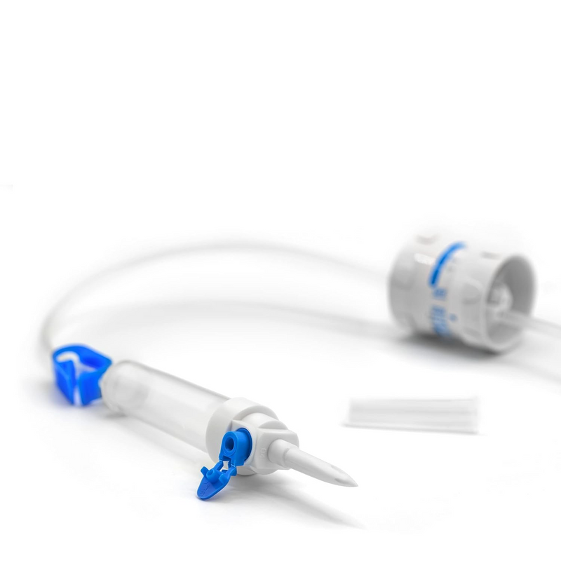 Deflussore  monouso sterile latex/dehp free 2 vie con regolatore di flusso