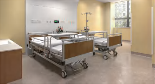 Letto ospedaliero elettrico