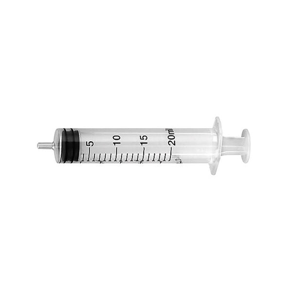 Siringa sterile monouso 20 ml senza ago, apirogena, atossica.