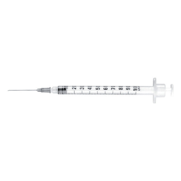 Siringa monouso per insulina con ago montato - 1 ml - 27G - Caress