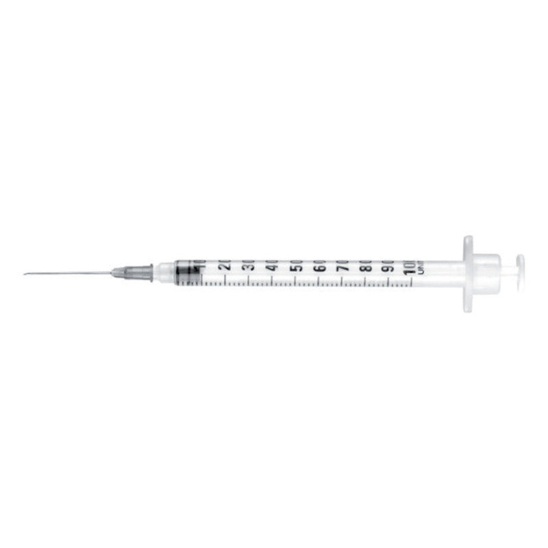 Siringa monouso per insulina con ago montato - 1 ml - 27G - Caress